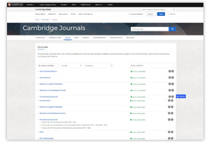 Cambridge Core – eJournal