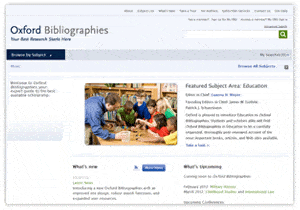Oxford Bibliographies