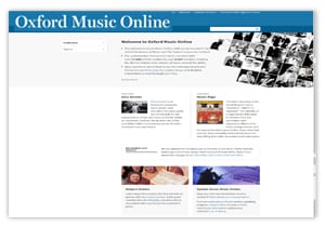 Oxford Music Online