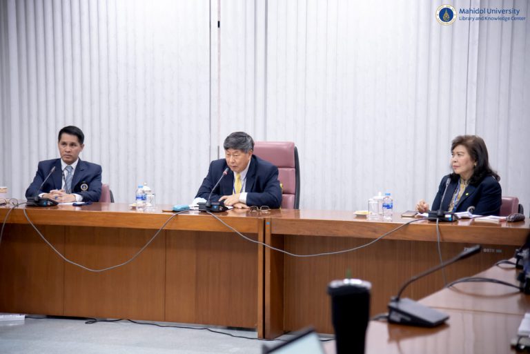 การประชุมพิจารณาระบบ Authentication ในการเข้าใช้งานฐานข้อมูลอิเล็กทรอนิกส์ของมหาวิทยาลัยมหิดล