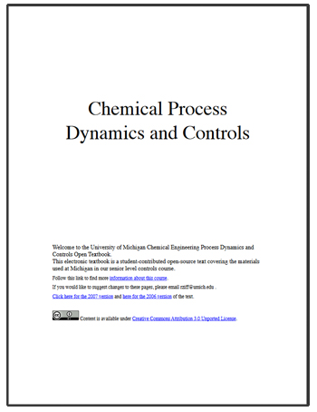 Chemical Process Dynamics and Controls