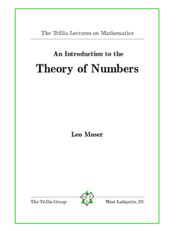 An Introduction to the Theory of Numbers