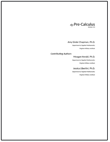 APEX PreCalculus