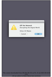 Off the Network: Disrupting the Digital World