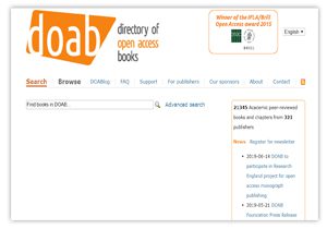 Directory of Open Access Books (DOAB)