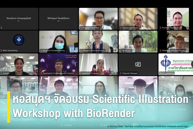 หอสมุดฯ จัดอบรม Scientific Illustration Workshop with BioRender